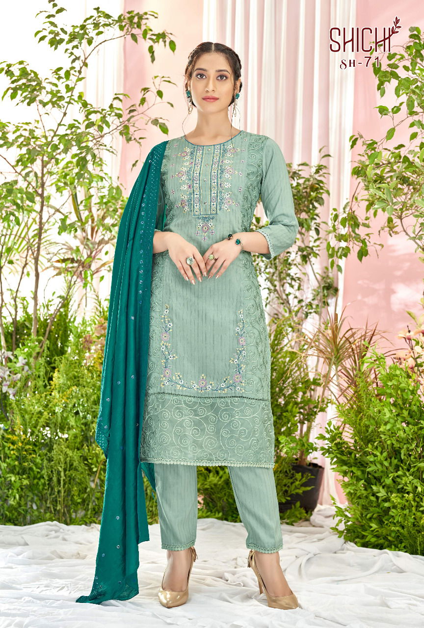 Shichi saanjh Heavy Festive Wear Designer Readymade Salwar Suit Collection